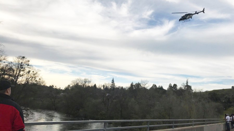 Rescue crews search for a missing girl in a photo posted on the Stanislaus Consolidated Fire Protection District's Facebook page.