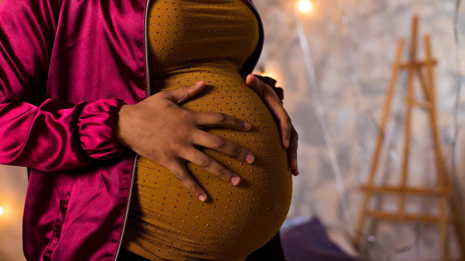 A pregnant woman is seen in this file image. (Credit: Shutterstock via CNN)