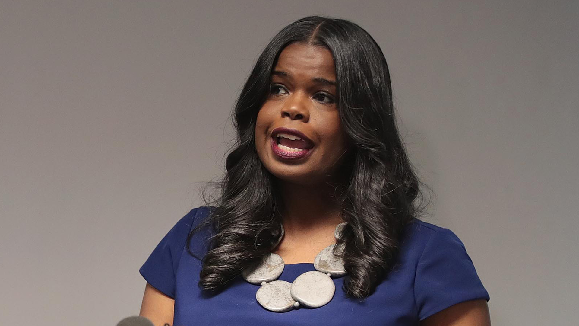 Cook County State's Attorney Kim Foxx speaks during a news conference on Feb. 22, 2019, in Chicago, Ill. (Credit: Scott Olson/Getty Images)