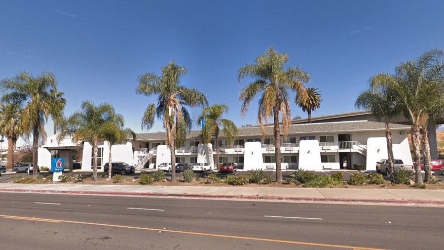 The Motel 6 on Colton Avenue in Redlands is seen in a Google Maps Street View image from February 2018.