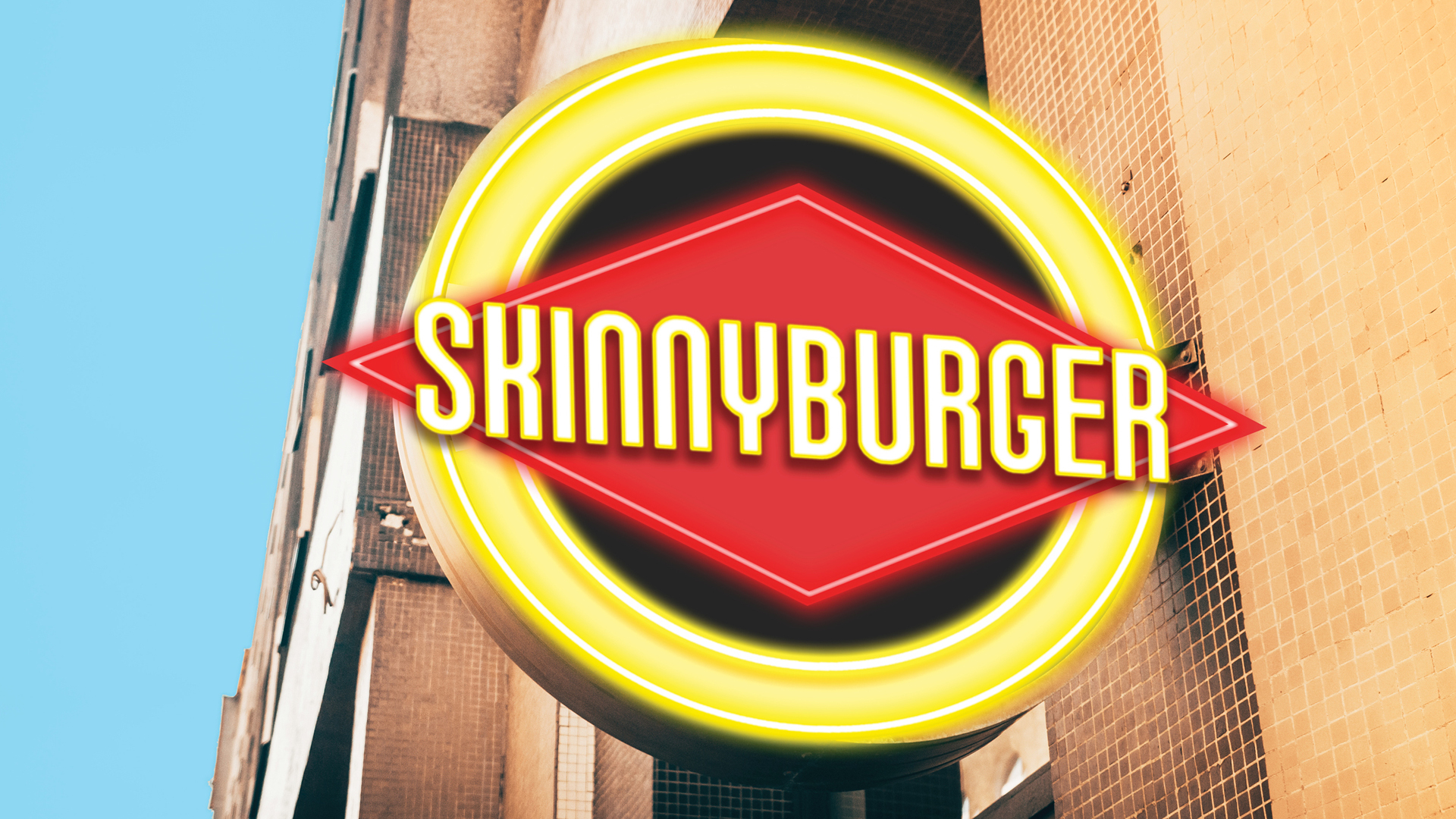 A sign for the newly rebranded Skinnyburger, the Los Angeles-based chain formerly known as Fatburger, is seen in an image provided by the company.