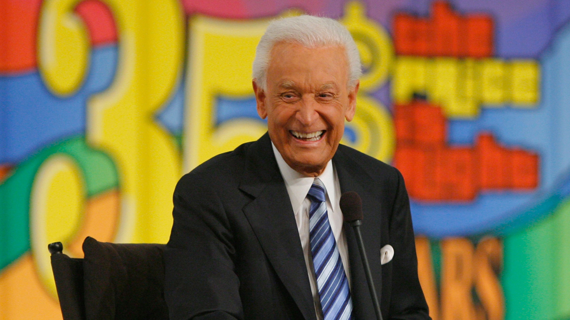 Television host Bob Barker laughs during his last taping of "The Price is Right" show held at the CBS television city studios on June 6, 2007 in Los Angeles, California. (Credit: Mark Davis/Getty Images)