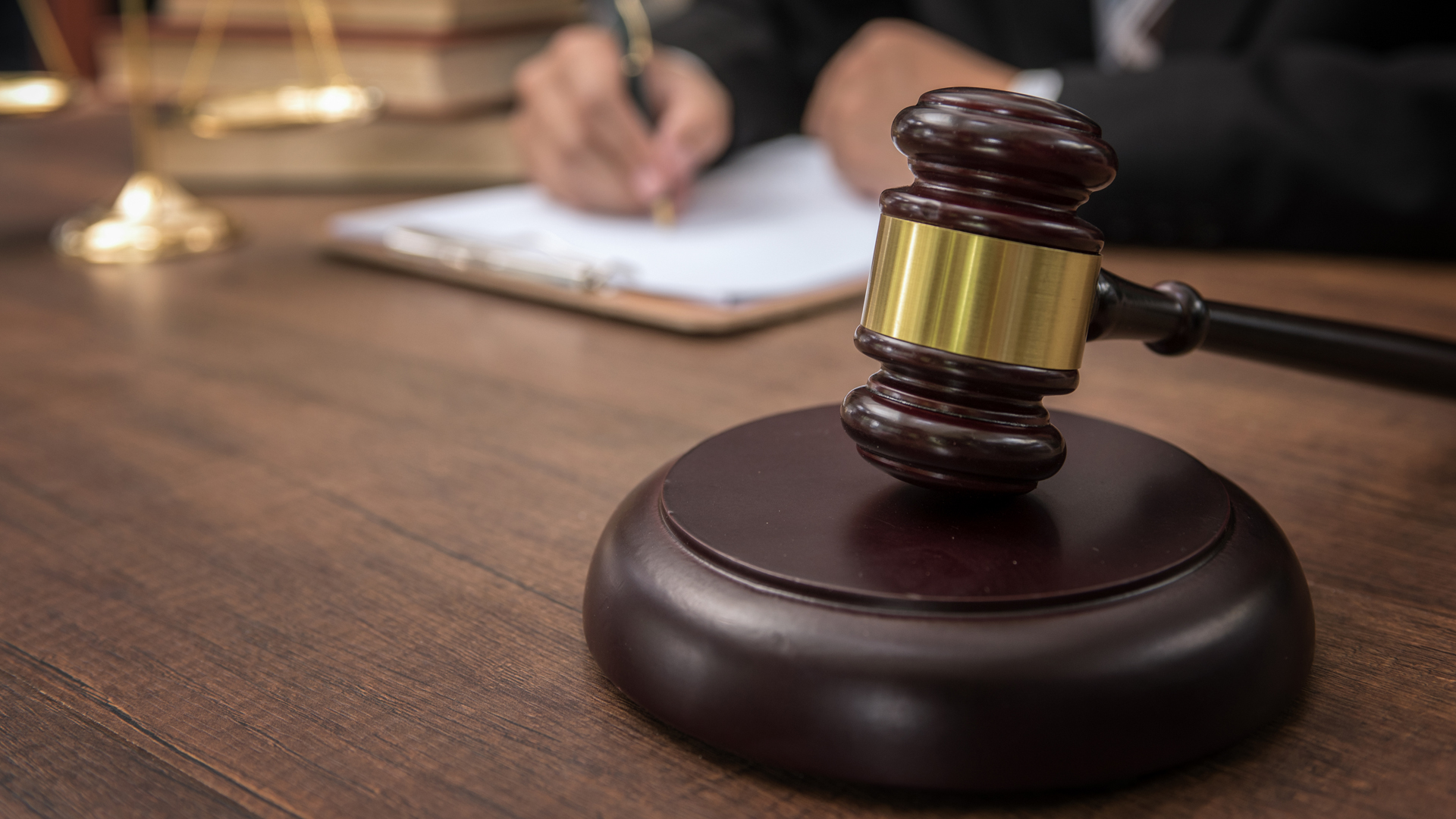 A gavel is seen in a courtroom in this file photo. (Credit: iStock / Getty Images Plus)