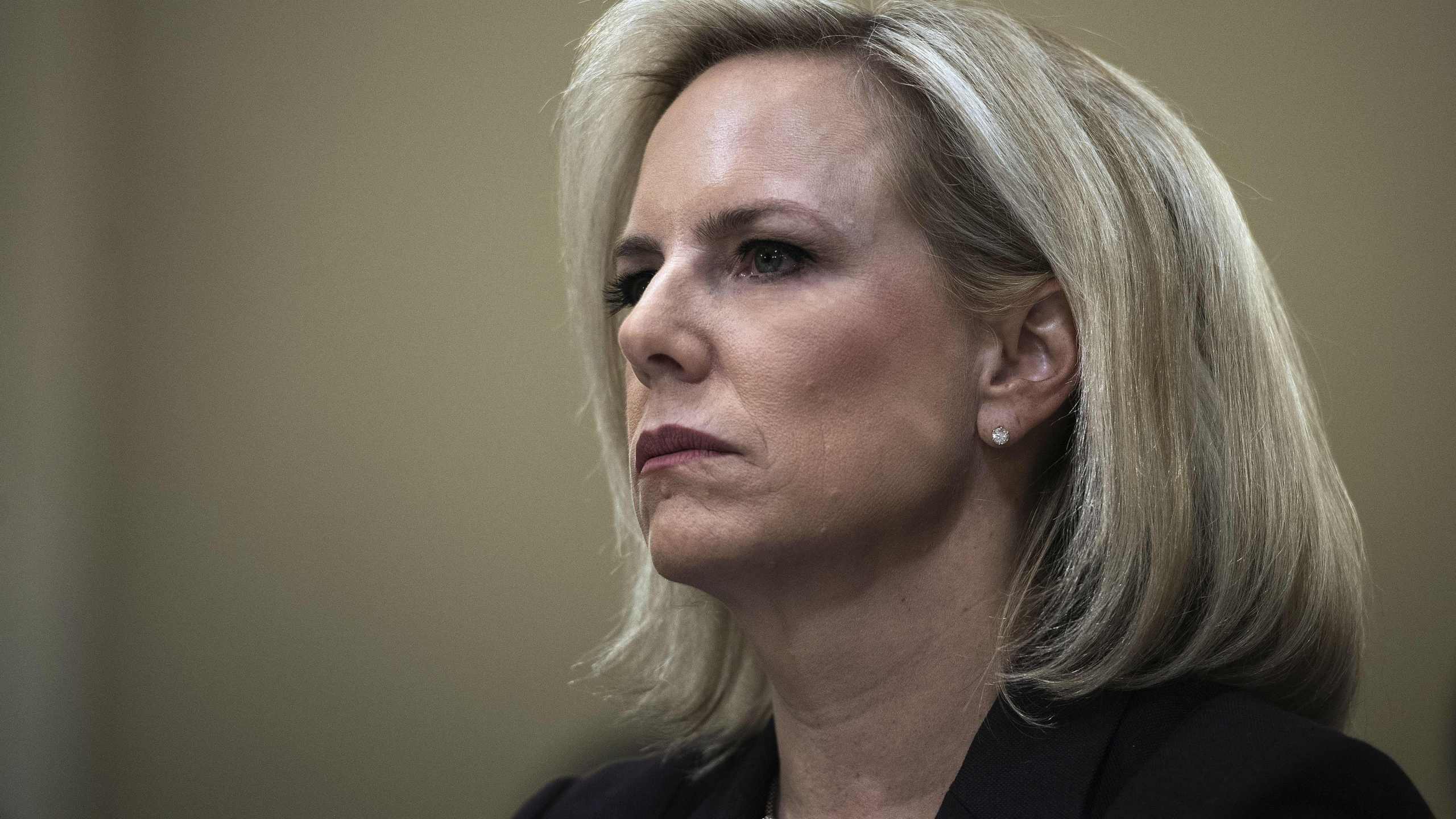 Homeland Security Secretary Kirstjen Nielsen testifies before the House Homeland Security Committee on border security on Capitol Hill in Washington, DC, March 6, 2019. (Credit: JIM WATSON/AFP/Getty Images)