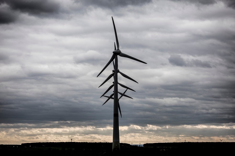 Wind turbines in a wind park are pictured on March 13, 2019. (Credit: Florian Gaertner/Photothek via Getty Images)