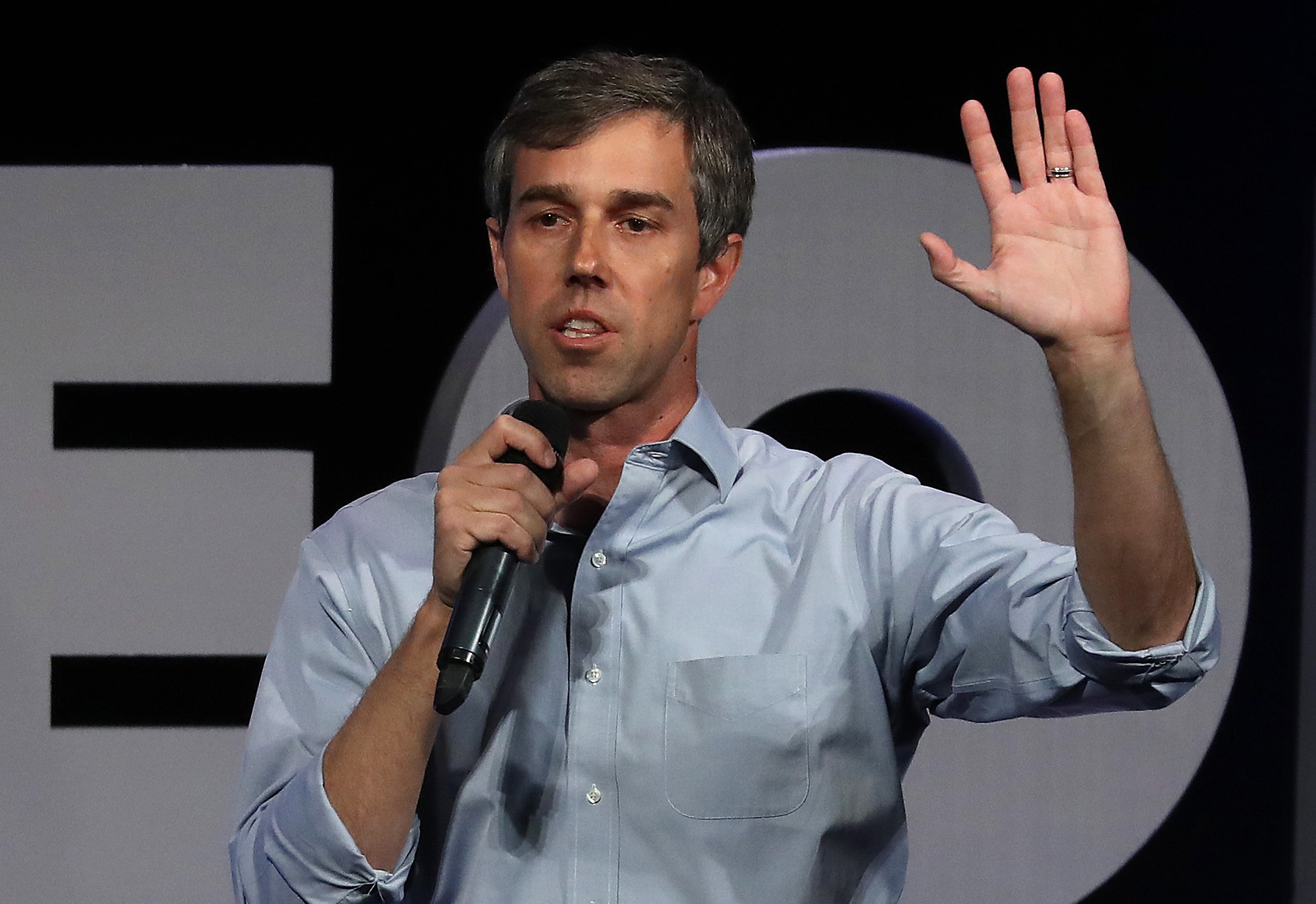 Democratic Presidential candidate former Rep. Beto O'Rourke speaks during an event at the Warner Theatre in Washington, D.C. on April 1, 2019. (Credit: Mark Wilson/Getty Images)