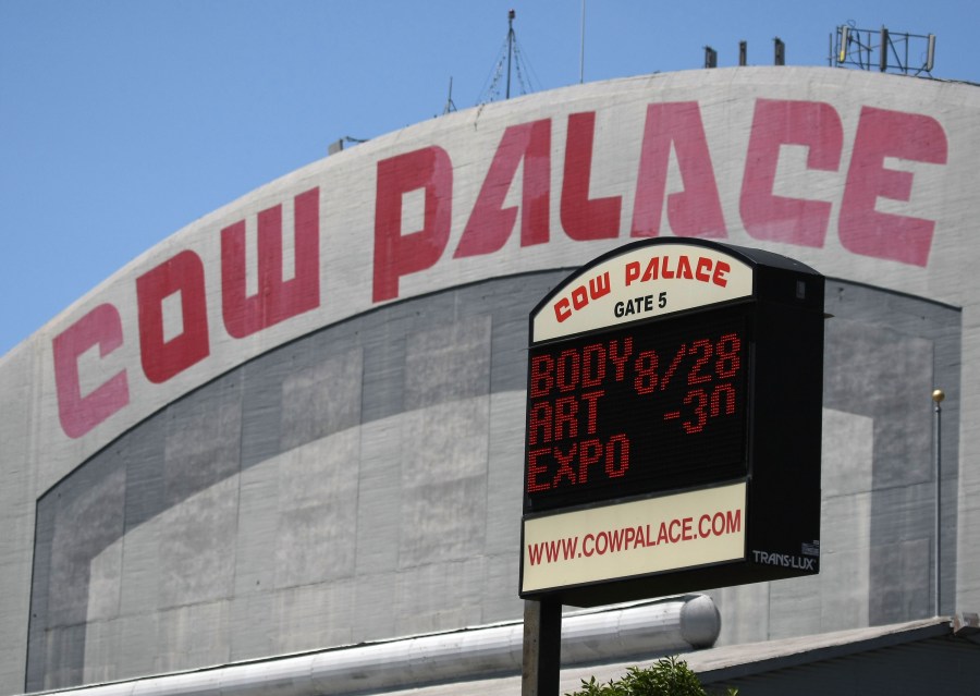 A sign displays future events at the Cow Palace May 14, 2009 in Daly City, California. (Credit: Justin Sullivan/Getty Images)