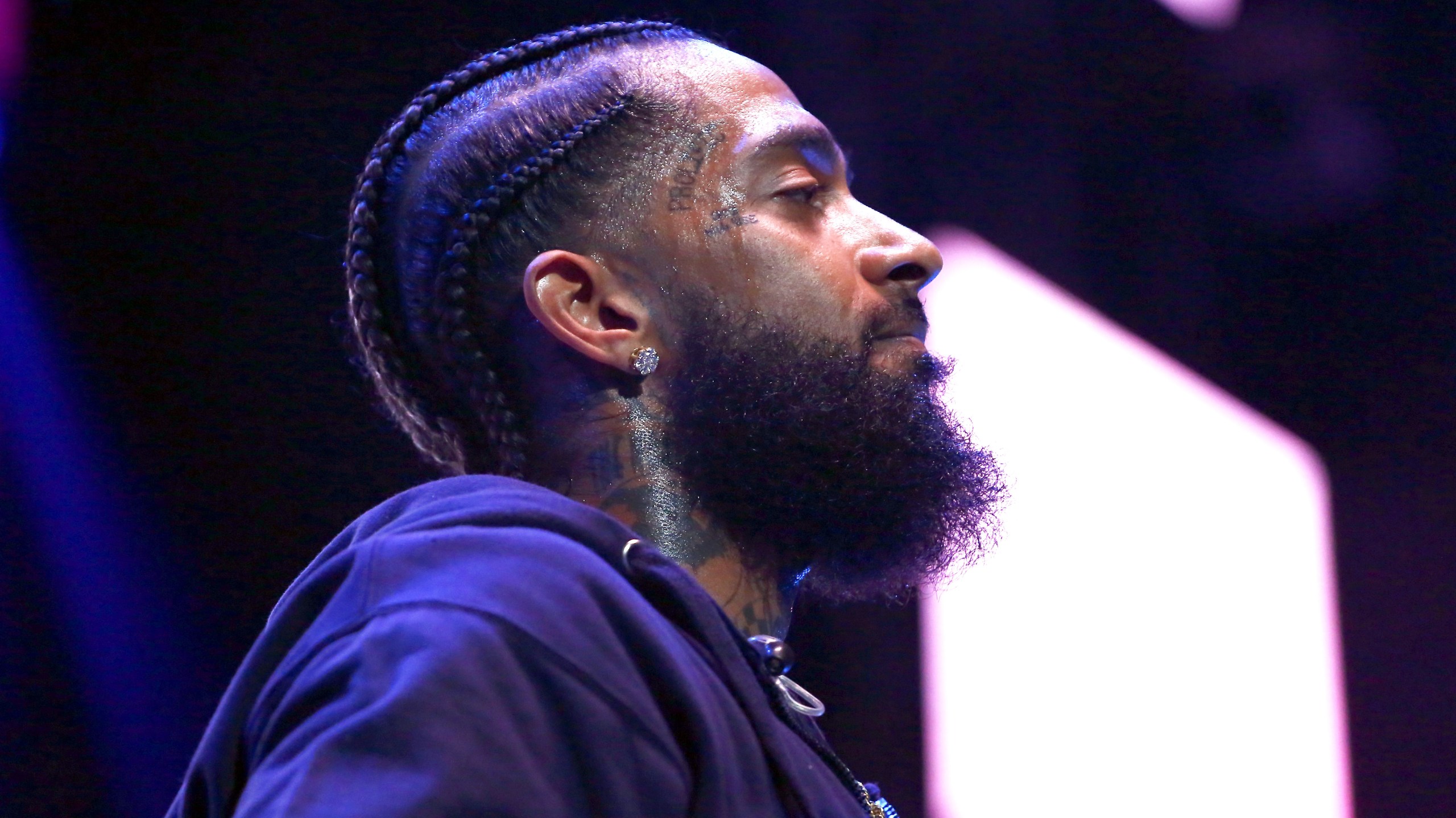 Nipsey Hussle performs onstage at the STAPLES Center during the 2018 BET Experience on June 23, 2018. (Credit: Ser Baffo / Getty Images for BET)