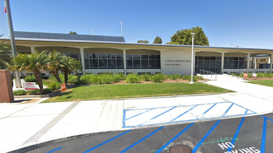 Marina High School is seen in a Google Maps street view photo.