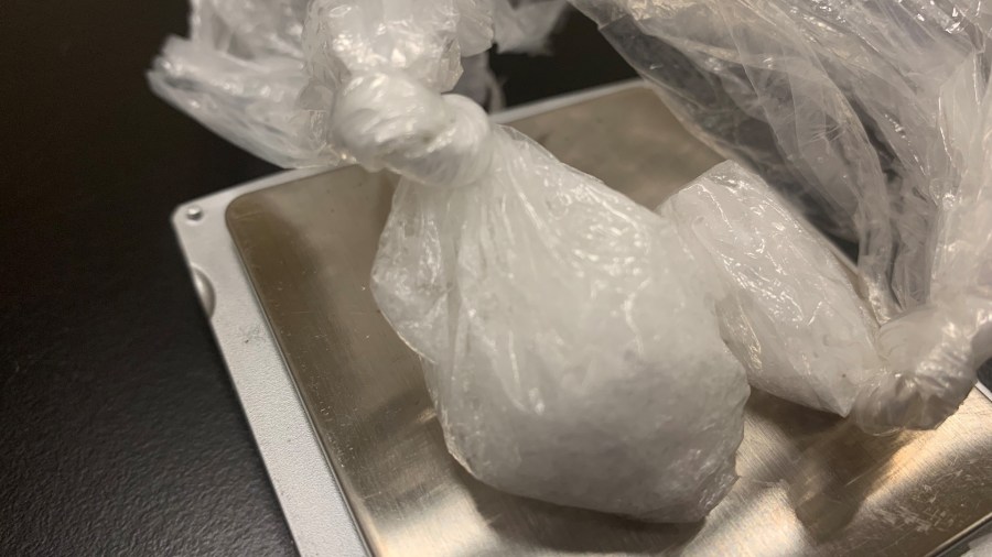 Yucaipa police released this photo of the suspected meth on April 29, 2019.