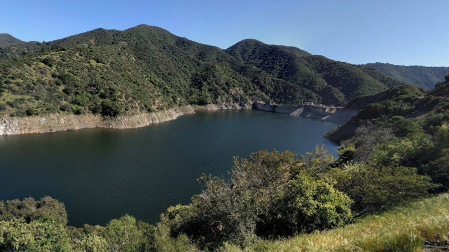 The Morris Reservoir is seen in an image from Google Maps street view.