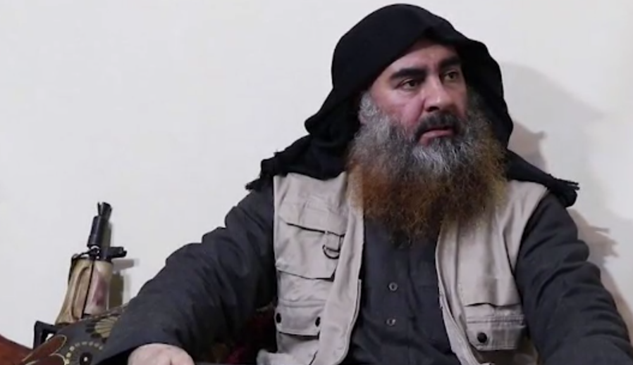 ISIS media Wing, al- Furqan, released a video titled “In the Hospitality of the Emir of the Believers,” on April 29, 2019, purporting to show the terror group’s leader, Abu Bakr al-Baghdadi. (Credit: al-Furqan ISIS media via CNN)