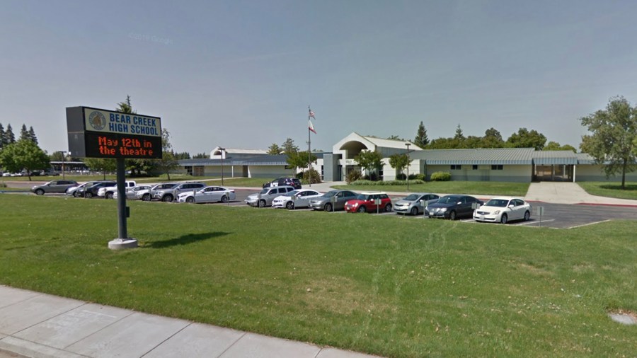 Bear Creek High School in Stockton, as pictured in a Google Street View image in May fo 2017.