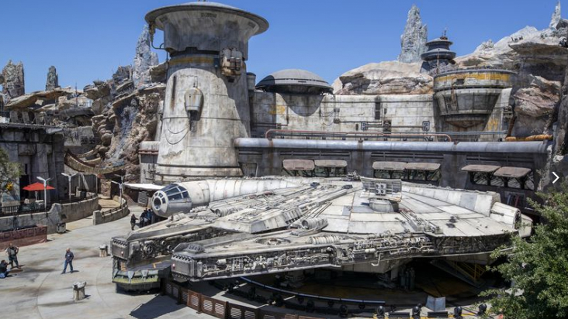 A preview of the Millennium Falcon: Smugglers Run section of Star Wars: Galaxy's Edge at Disneyland. (Credit: Allen J. Schaben / Los Angeles Times)