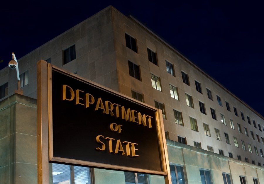 The U.S. State Department is seen on Nov. 29, 2010, in Washington, D.C. (Credit: NICHOLAS KAMM/AFP/Getty Images)