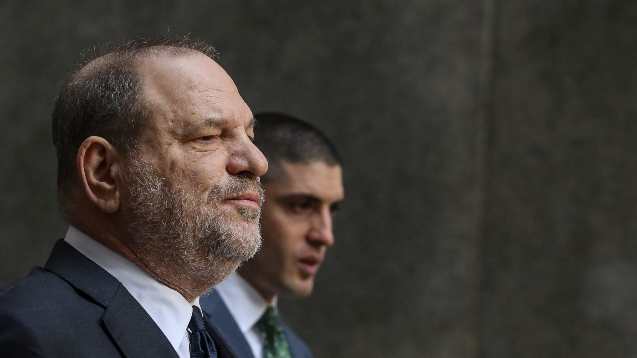 Harvey Weinstein exits a court hearing at New York Criminal Court on Dec. 20, 2018 in New York City. (Credit: Drew Angerer/Getty Images)