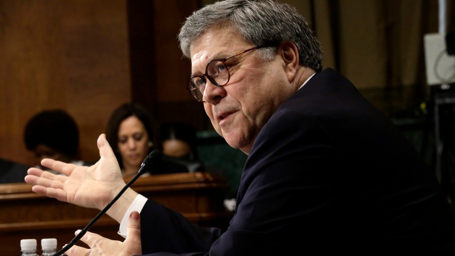 U.S. Attorney General William Barr testifies before the Senate Judiciary Committee May 1, 2019. (Credit: Alex Wong/Getty Images)