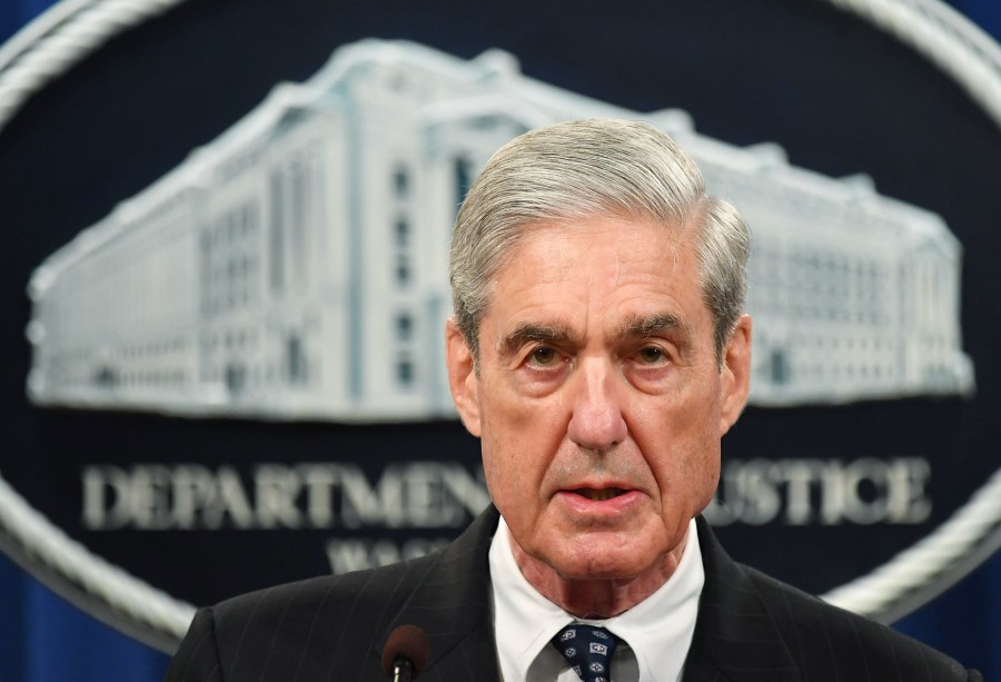 Special Counsel Robert Mueller speaks on the investigation into Russian interference in the 2016 Presidential election, at the Justice Department in Washington, DC, on May 29, 2019. (Credit: MANDEL NGAN/AFP/Getty Images)