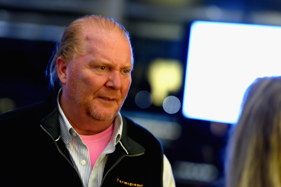 Mario Batali attends a dinner at the Bank of America Building in New York City on Oct. 13, 2016. (Credit: Dave Kotinsky / Getty Images)