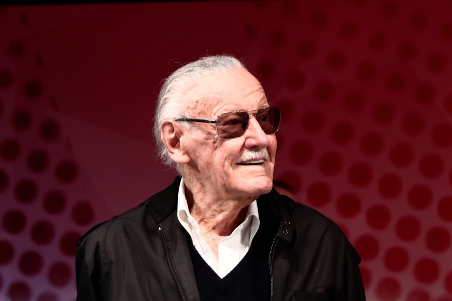 Stan Lee attends a talk show during the Tokyo Comic Con in Chiba, a suburb of Tokyo, on Dec. 2, 2016. (Credit: BEHROUZ MEHRI/AFP/Getty Images)