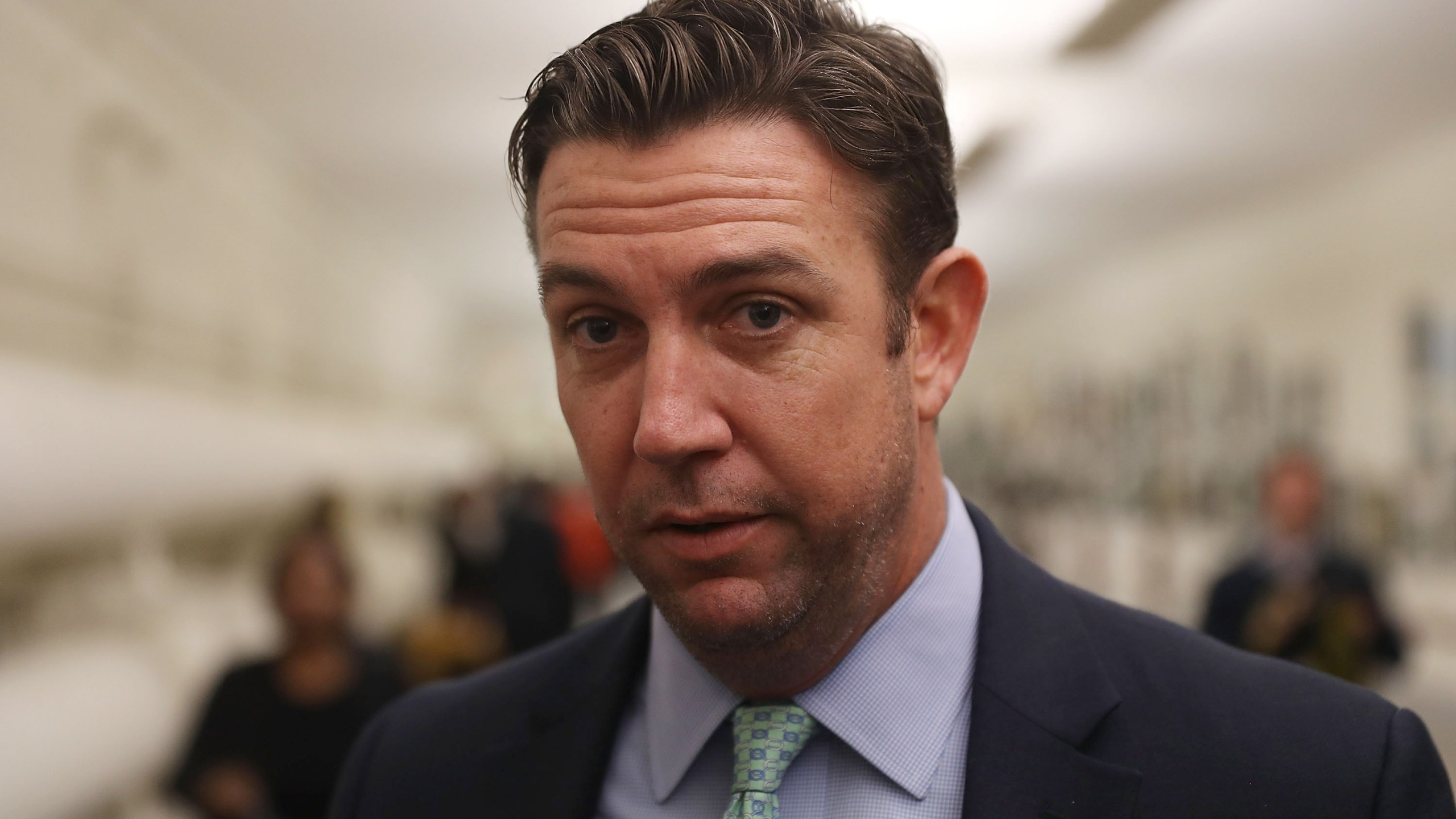 Rep. Duncan Hunter speaks to the media in the U.S. Capitol on Jan. 10, 2017. (Joe Raedle/Getty Images)