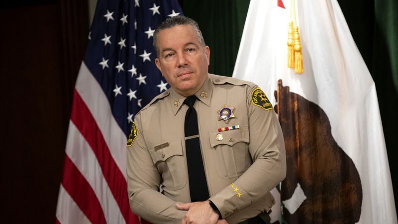 Los Angeles County Sheriff Alex Villanueva is seen in an undated photo. (Allen J. Schaben / Los Angeles Times)