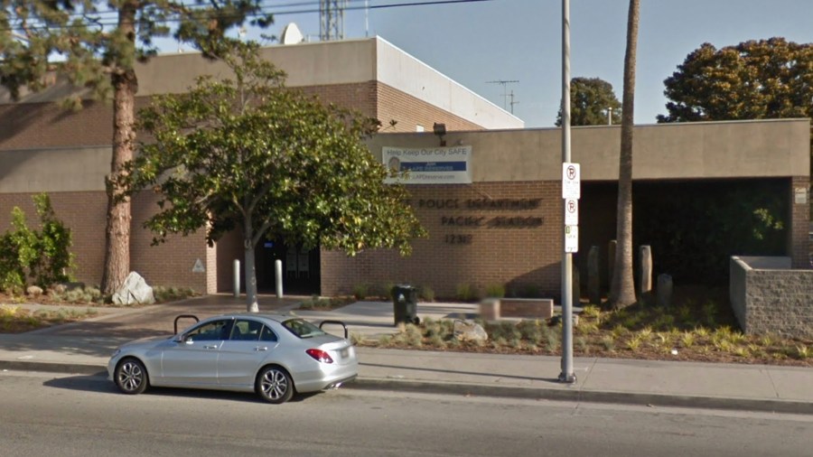 The LAPD's Pacific Station is seen in a Google Map image.