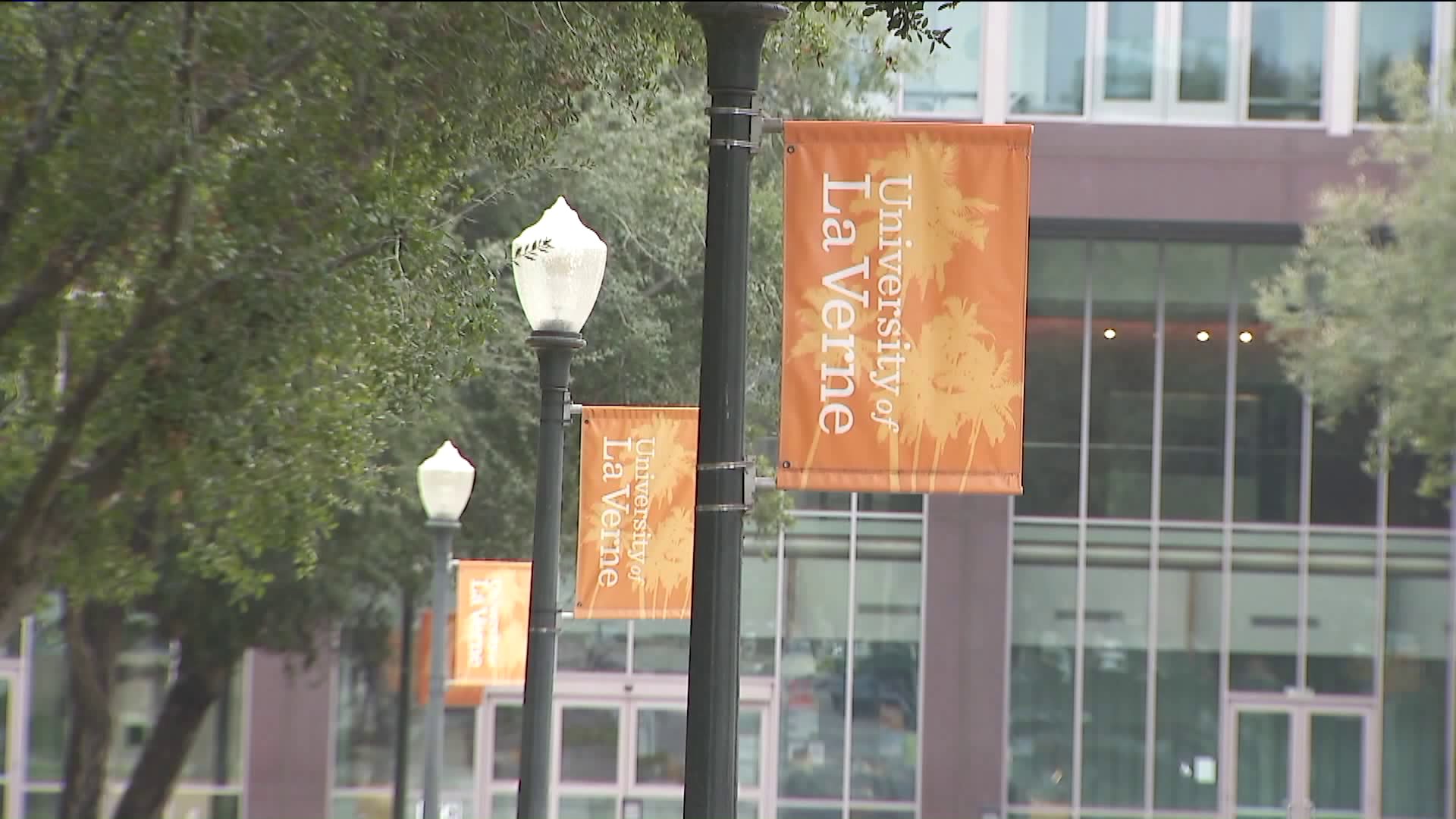 The University of La Verne campus is seen. (Credit: KTLA)