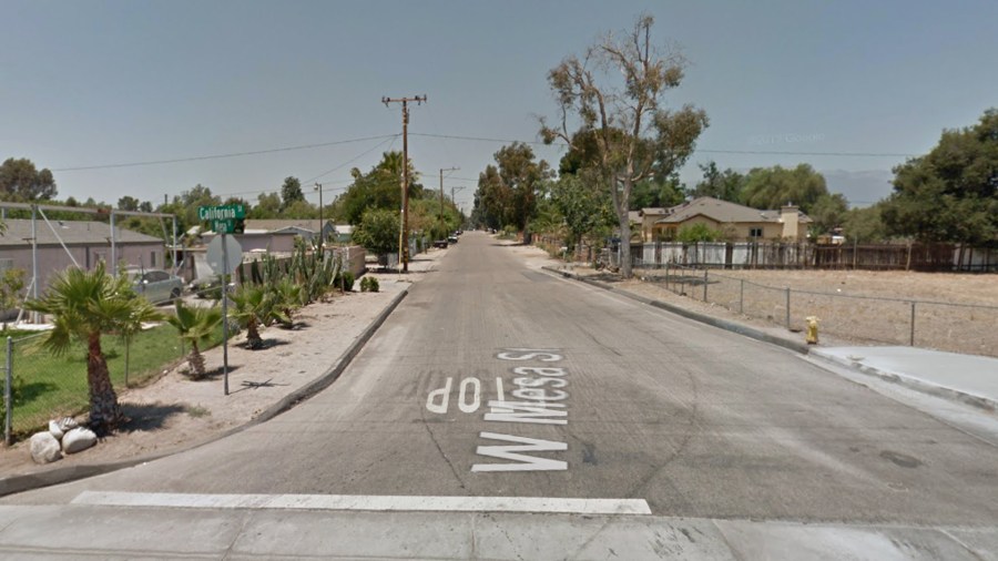 The 1900 block of West Mesa Street in Muscoy, as pictured in a Google Street View image in June of 2017.