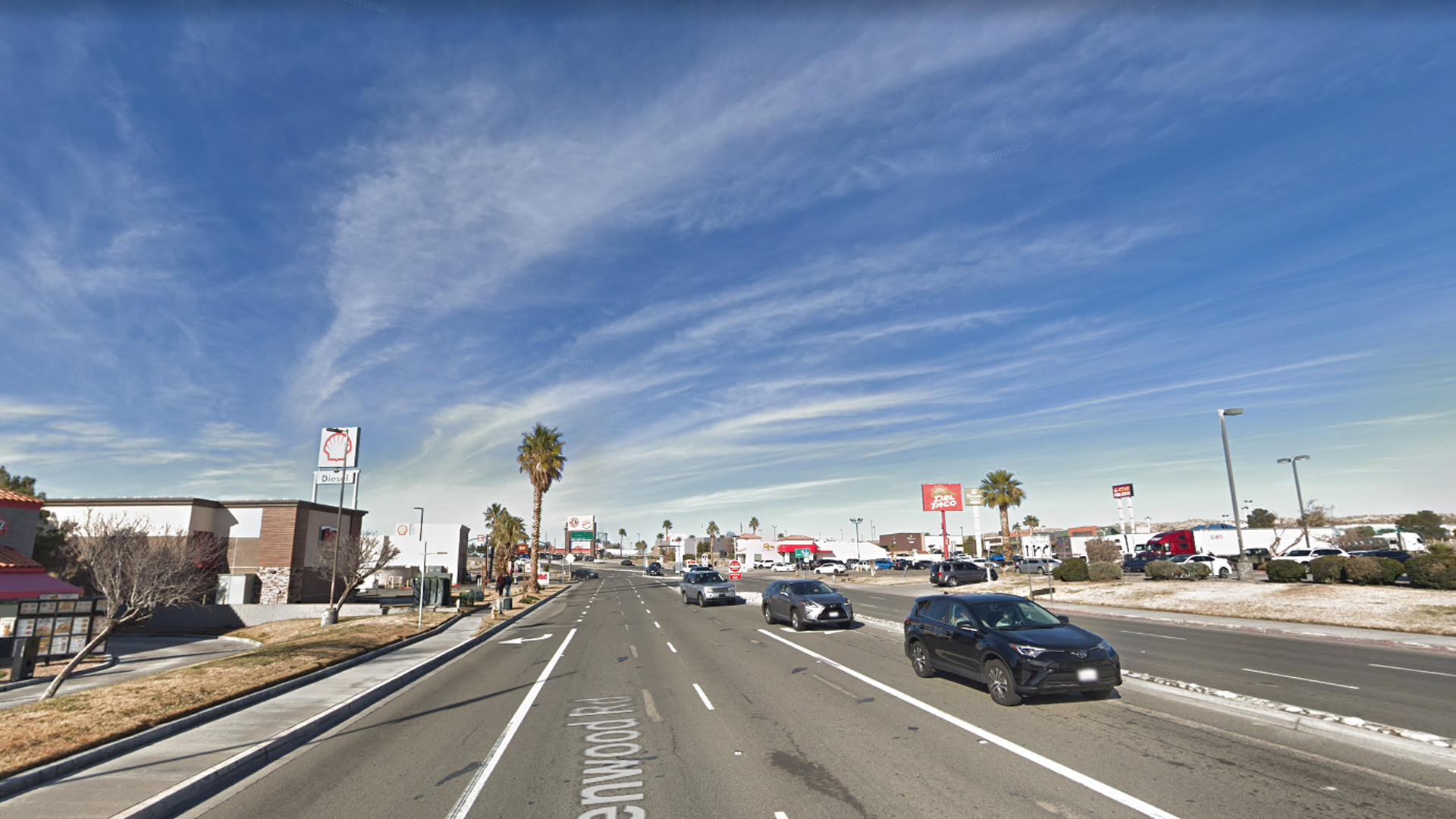 An area of Barstow where a traffic stop led to a shooting on May 4, 2019, is seen in this undated image from Google Maps.