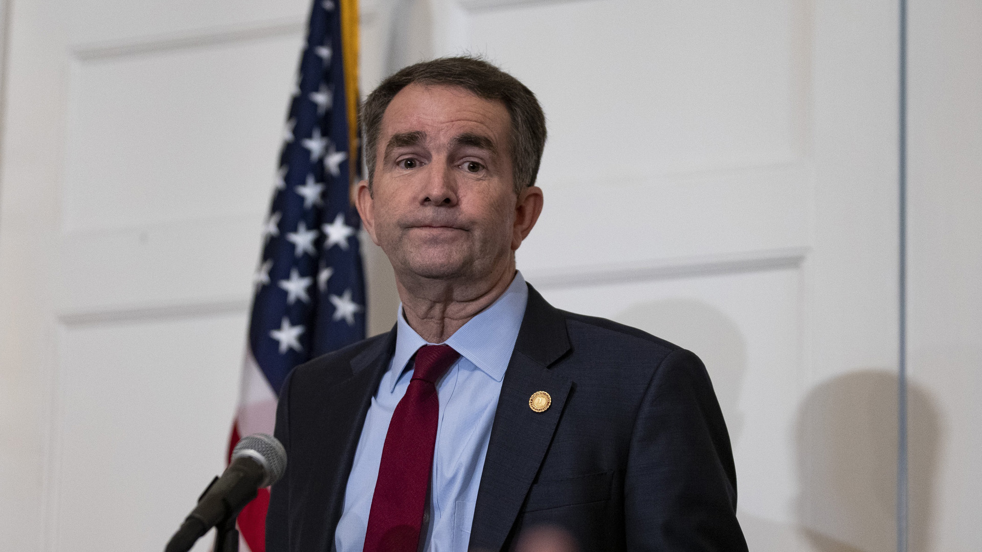 An independent investigation conducted into a racist photograph on Virginia Democratic Gov. Ralph Northam's 1984 medical school yearbook page could not "conclusively determine the identity of either individual depicted in the photograph." (Credit: Alex Edelman/Getty Images)