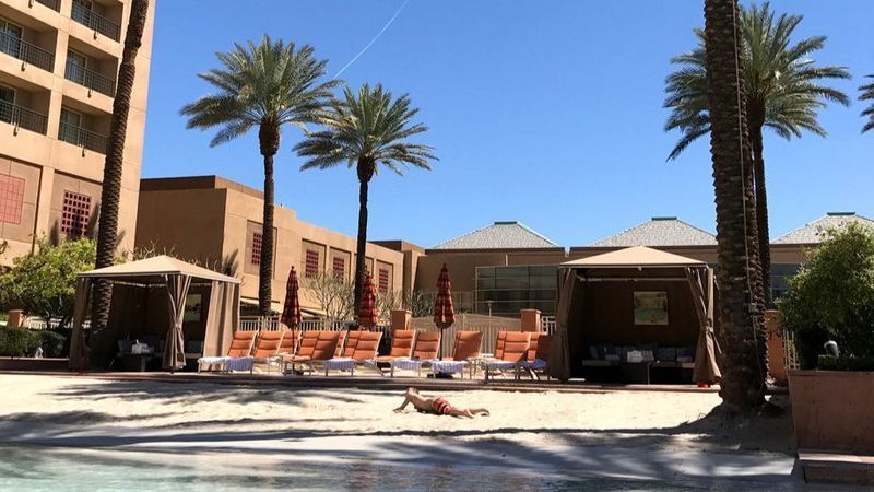 The scene at the upscale Renaissance Indian Wells Resort & Spa in Indian Wells is usually more serene than during a brawl over the weekend involving government officials at a convention. (Credit; Lori Basheda/Los Angeles Times)