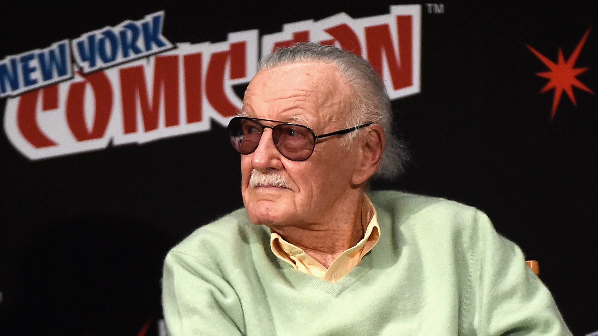 Stan Lee speak onstage at Stan Lee Creators Roundtable at Madison Square Garden on Oct. 7, 2016, in New York City. (Credit: Nicholas Hunt/Getty Images)