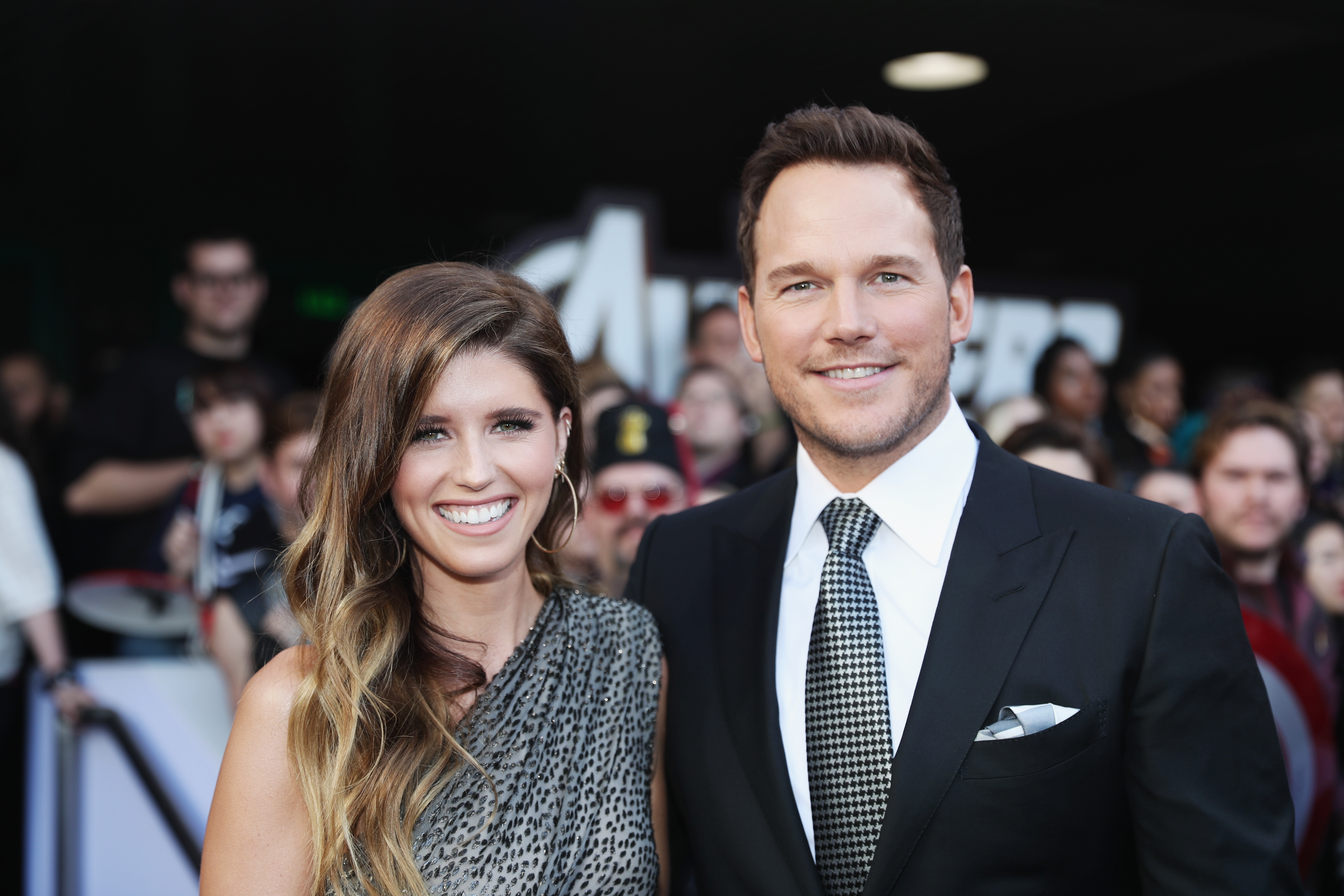 Katherine Schwarzenegger and Chris Pratt attend the Los Angeles World Premiere of Marvel Studios' "Avengers: Endgame" at the Los Angeles Convention Center on April 23, 2019 in Los Angeles. (Credit: Rich Polk/Getty Images for Disney)