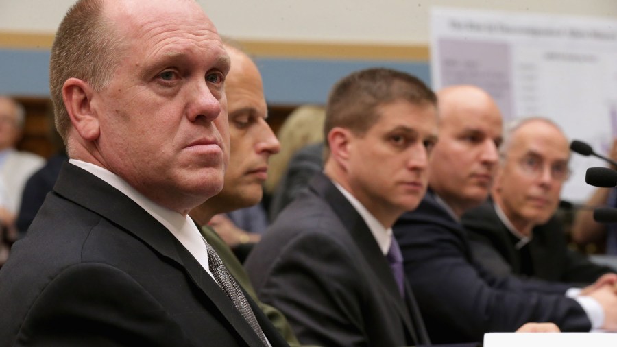 Tom Homan and others testify before the House Judiciary Committee about the surge of unaccompanied Central American minors who have been crossing the U.S.-Mexico border, during a hearing in Capitol Hill on June 25, 2014, in Washington, D.C. (Credit: Chip Somodevilla/Getty Images)