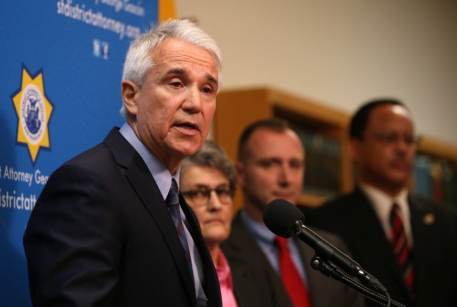 San Francisco District Attorney George Gascon speaks during a new conference on Dec. 9, 2014 in San Francisco. (Credit: Justin Sullivan/Getty Images)