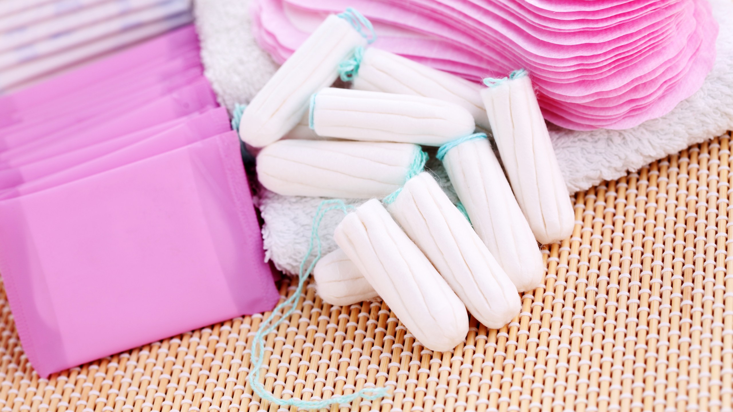 Pads, tampons and liners are seen in a file photo. (Credit: iStock / Getty Images Plus)