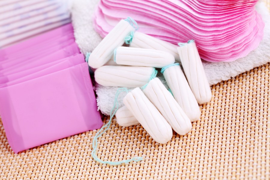 Pads, tampons and liners are seen in a file photo. (Credit: iStock / Getty Images Plus)