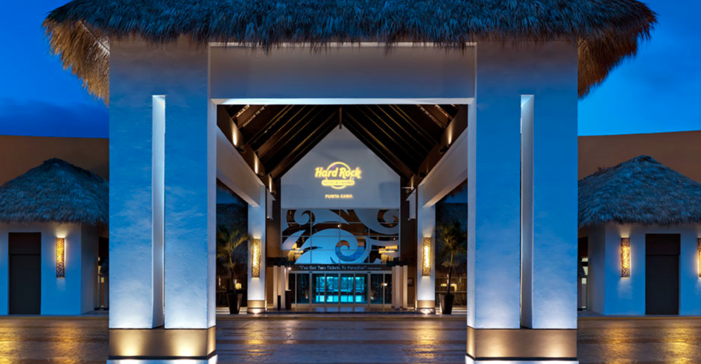 The Hard Rock Hotel and Casino in Punta Cana, Dominican Republic is seen in a photo posted on the hotel's website in June 2019.