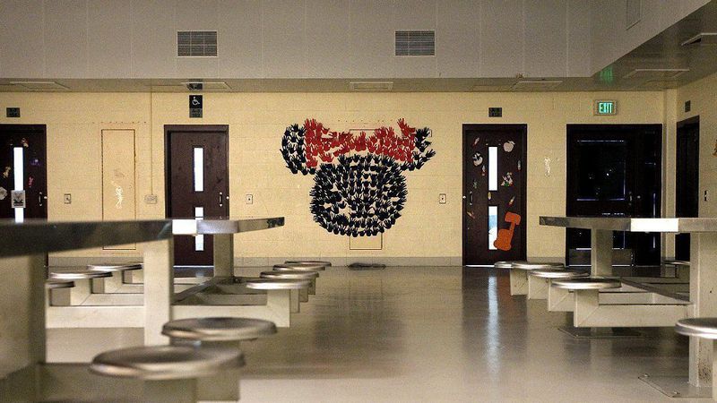 A room in Central Juvenile Hall is seen in an undated photo. (Credit: Christina House / Los Angeles Times)