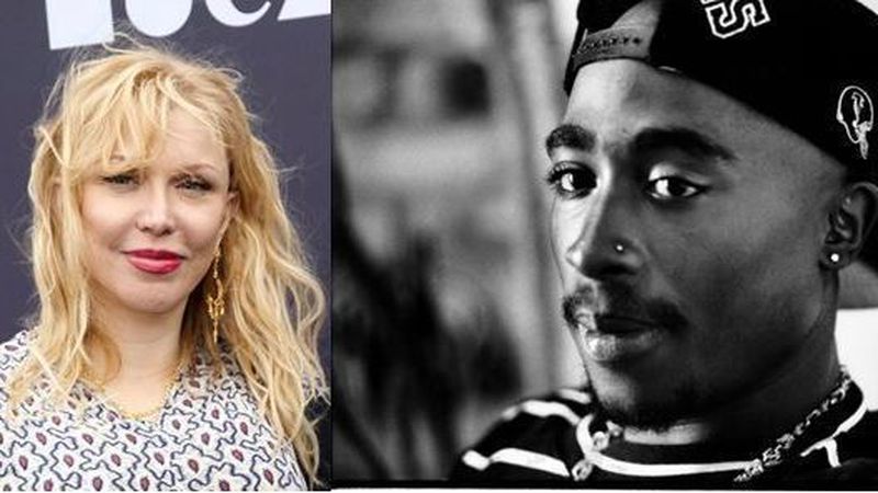 Musicians Courtney Love and the estate of Tupac Shakur are parties to a lawsuit filed Friday against Universal Music Group seeking at least $100 million for master recordings destroyed in a 2008 fire. (Photo of Love is by Tibrina Hobson/AFP-Getty; photo of Shakur is by Jose Galvez/Los Angeles Times)