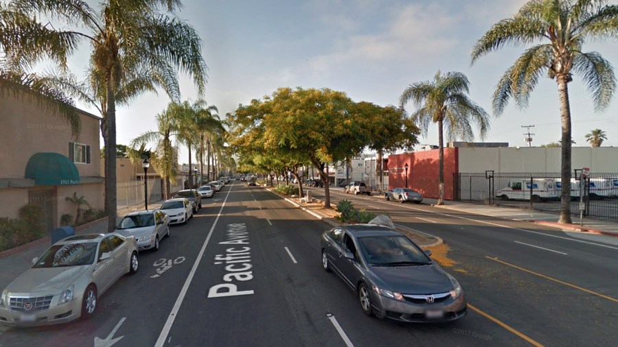 The 1900 block of Pacific Avenue in Long Beach is seen in a Google Maps Street View image from June 2017.