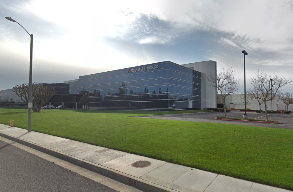 Mitsubishi North America's building in Cypress is seen in a Google image.