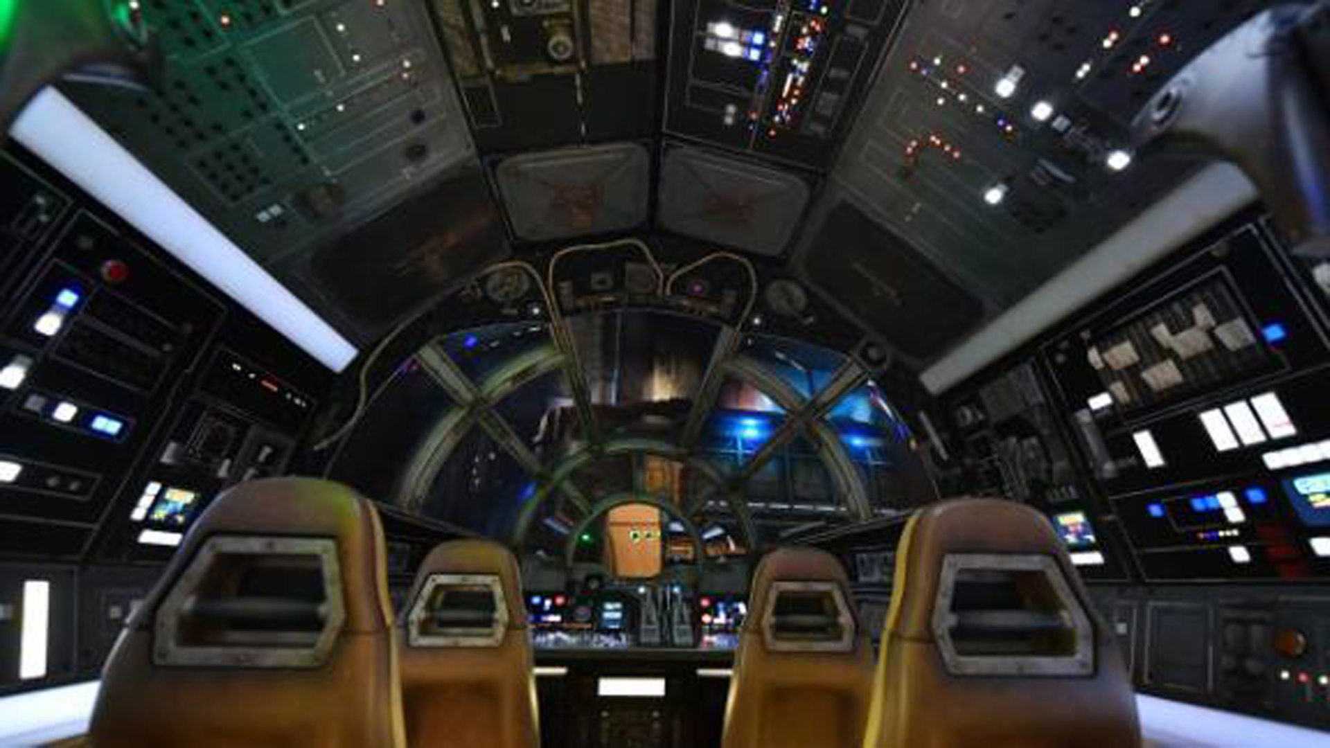 The Millennium Falcon ride at Disneyland is seen in this handout image from Disney.