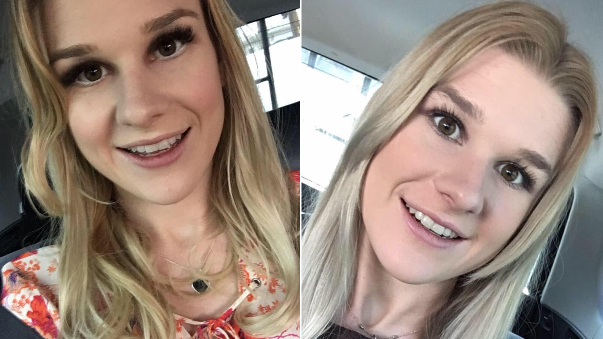 MacKenzie Lueck is seen in photos posted to her Facebook page left, on April 24, 2019, and right, on Jan. 12, 2019.