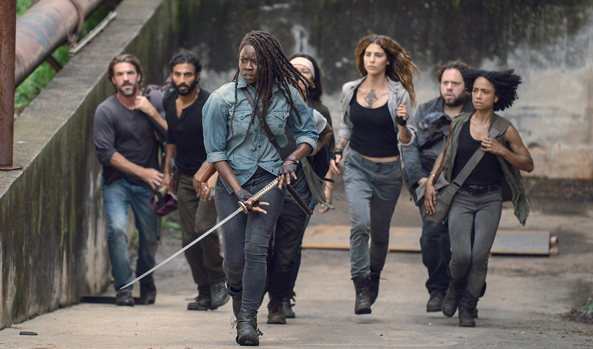 A scene from "The Walking Dead" is seen in a photo posted on AMC's website in May 2019.