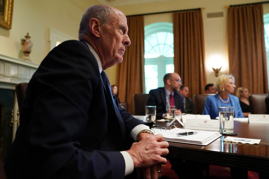 Dan Coats attends a cabinet meeting at the White House July 16, 2019 in Washington, D.C. (Credit: Chip Somodevilla/Getty Images)