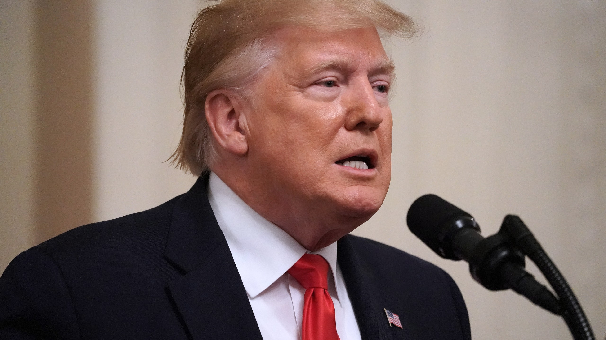 Donald Trump speaks during a ceremony at the White House on July 18, 2019, in Washington, D.C. (Credit: Chip Somodevilla/Getty Images)