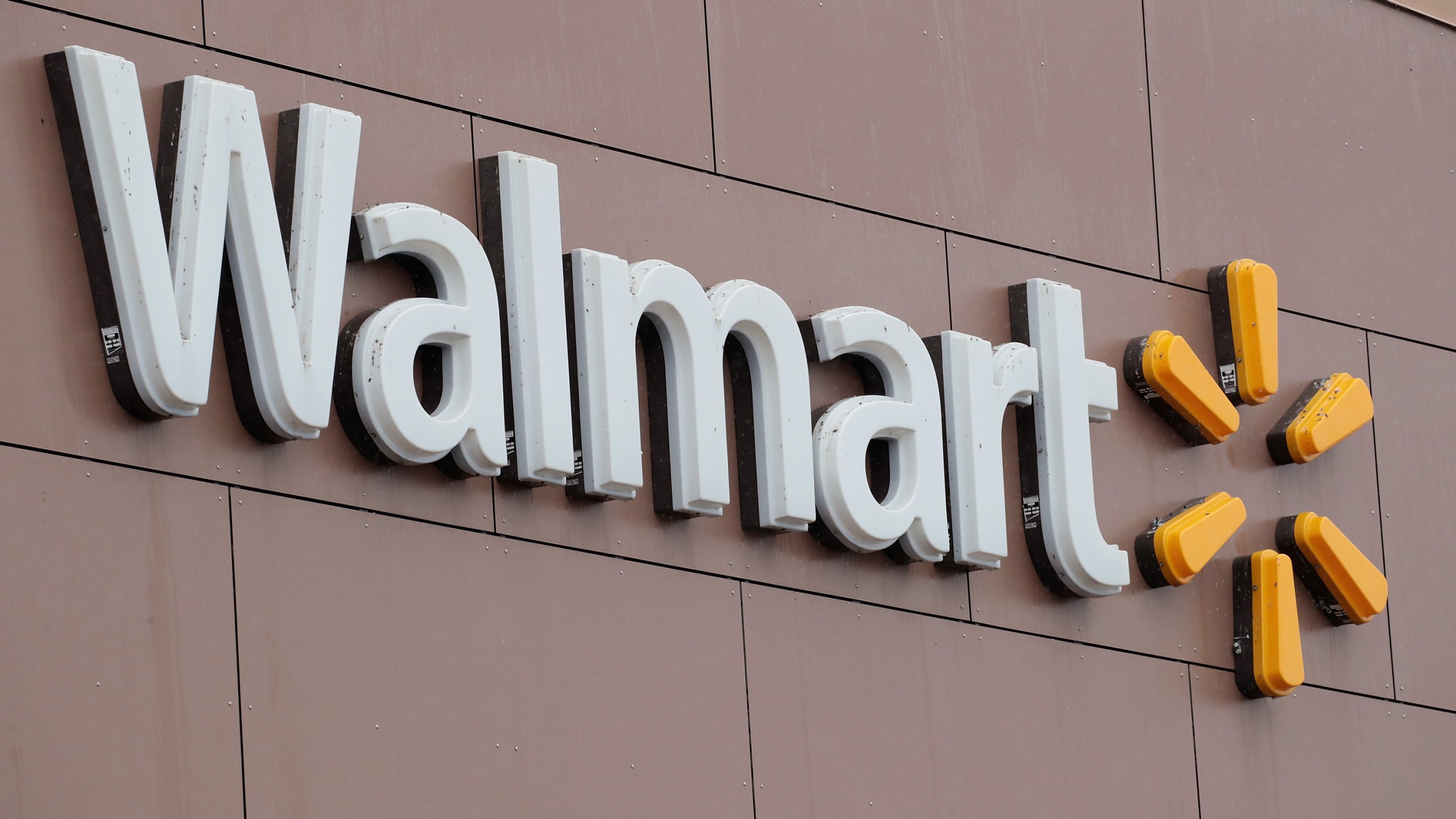 The Walmart logo is seen in a file photo. (Credit: Scott Olson/Getty Images)