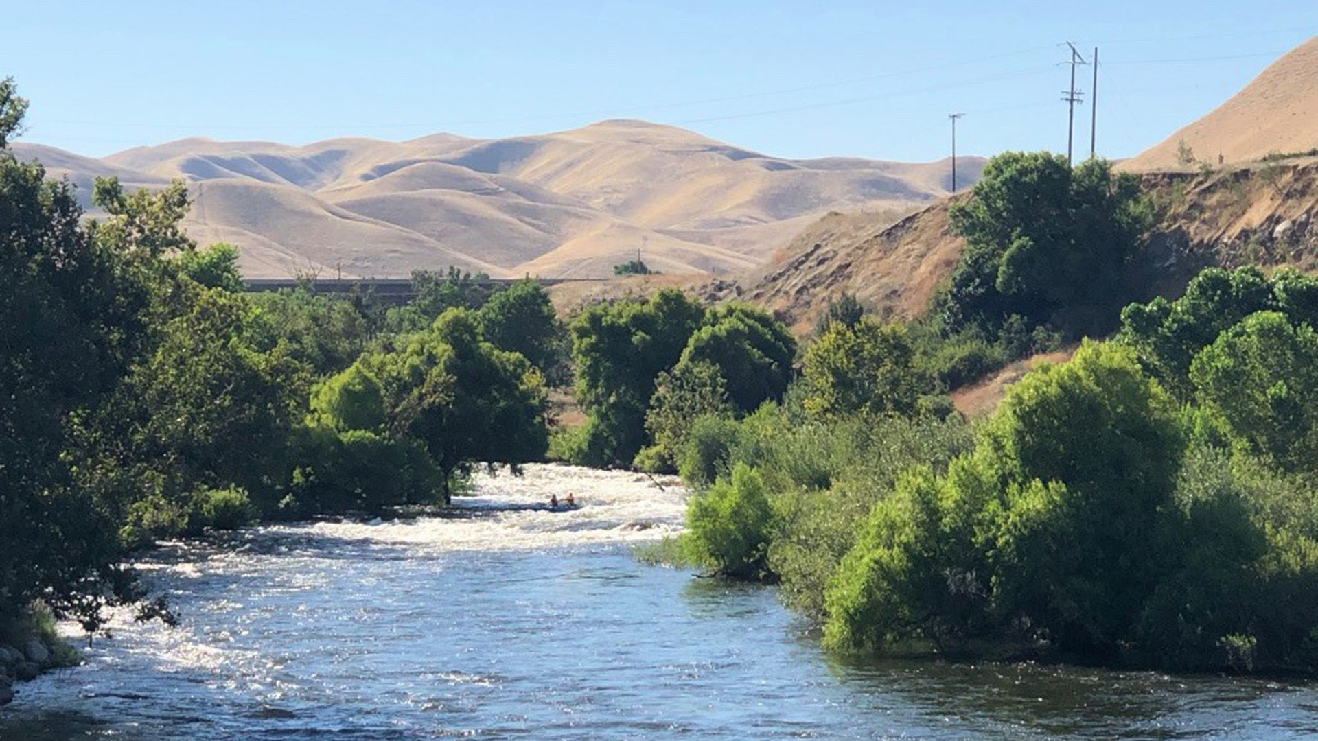 The Kern River is seen in a photo released by the Kern County Sheriff's Office.